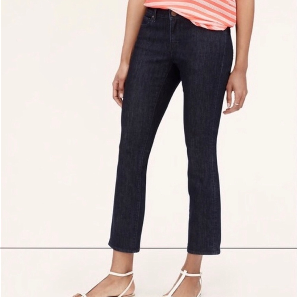 Ann Taylor LOFT Modern Kick Crop Jeans